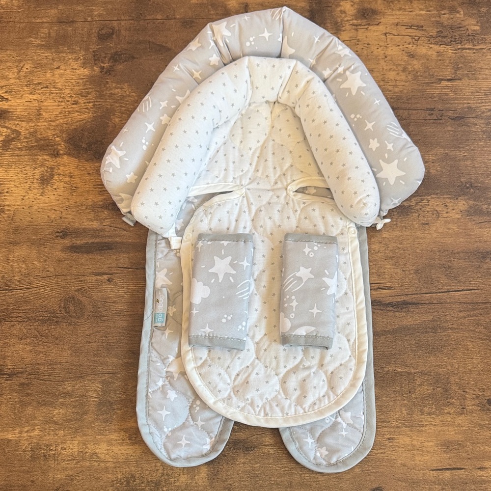 Starry Gray Baby Stroller Cushion